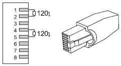 Delta  Servo Accessories ASC3, TERMINAL RESISTOR MODULE 84[ACS3-CNADC3TR]