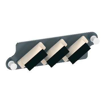 Schneider Actassi Fibre Optic Front Adapters Plate with 3 x SC Dplx MM Adapters