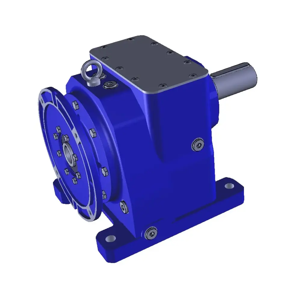 STM.SPA (Italy) Inline Gearbox, AM Series, Size: 110, Stages:2, Ratio:41.9 Input PAM 132B5 Direct Coupling,  Solid Shaft Ø60 mm , With Standard Oil, Standard Painting, Mounting Position: M1