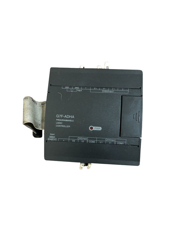 LS PLC Master-k_ Converter module (from  analog input signal (voltage or current) from external sensors into a 12-bit signed Binary digital value, and convert digital internal data to analog value (Voltage or Current) )_ [G7F-ADHA]
