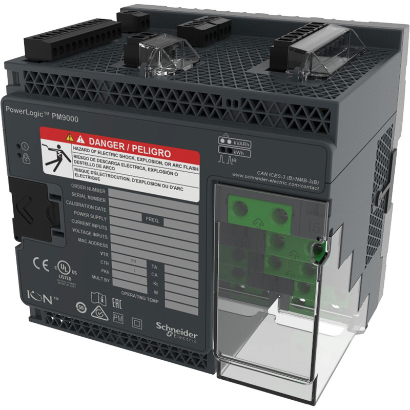 Schneider Meter ION9000_ PowerLogic™ ION9000T meter, HSTC, DIN mount, no display, HW kit_ [METSEION95030]