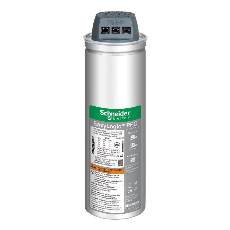 Schneider Capacitor  VarplusCan_ EasyCan Capacitor - 12.5/15 kvar - 400 V - 50/60Hz_ [BLRCS125A150B40]