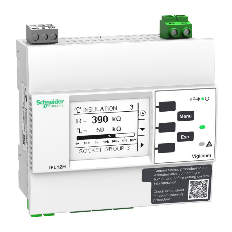 Schneider Fault Locator Vigilohm_ VIGILOHM 12 CHANNEL FAULT LOCATOR WITH MODBUS HOSPITAL - 110-230VAC - 125/250VDC_ [IMDIFL12H]