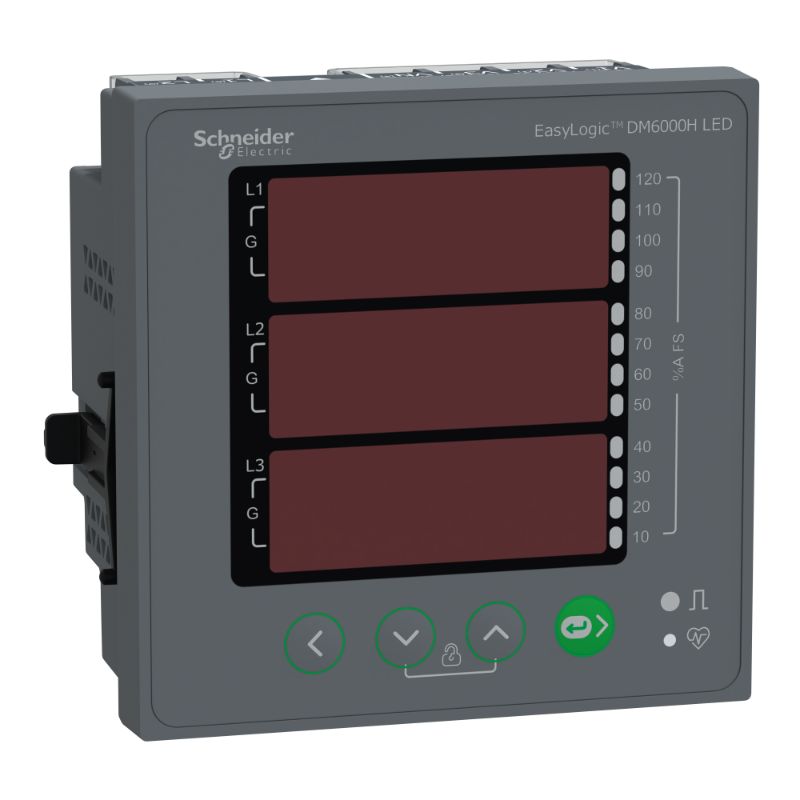 Schneider Meter EasyLogic DM6xxx_ EASYLOGIC DM6200H VAF PF DPM NONC CL1.0_ [METSEDM6000HCL10NC]