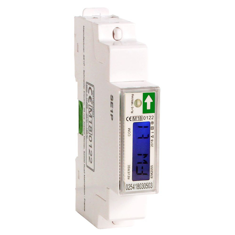 Schneider Meter iEM2000 Series_ modular single phase power meter iEM2055 - 230V - 45A with comm Modbus - MID_ [A9MEM2055]