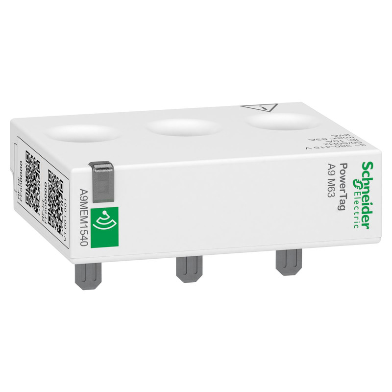 Schneider Power Monitoring PowerTag_ energy sensor, PowerTag Monoconnect 63A 3P top and bottom position_ [A9MEM1540]