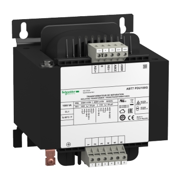 Schneider Transformer Phaseo ABT7, ABL6_ voltage transformer - 230..400 V - 2 x 115 V - 1 KVA_ [ABT7PDU100G]