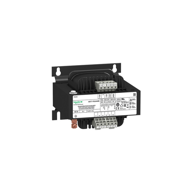 Schneider Transformer Phaseo ABT7, ABL6_ voltage transformer - 230..400 V - 2 x 24 V - 400 VA_ [ABT7PDU040B]