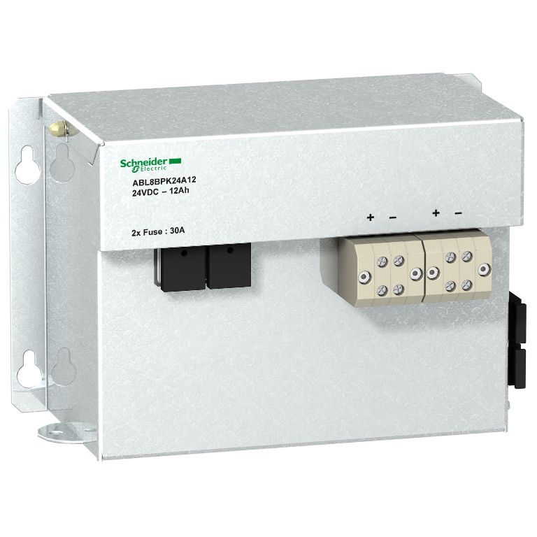 Schneider Power Supply Phaseo ABL7, ABL8_ battery- 24 V DC - 32 A - 3.2 AH - for battery control module_ [ABL8BPK24A03]