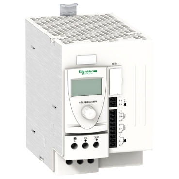 Schneider Power Supply Phaseo ABT7, ABL6_ battery control module - 24..28.8 V DC - 24 V - 40 A - for regulated SMPS_ [ABL8BBU24400]