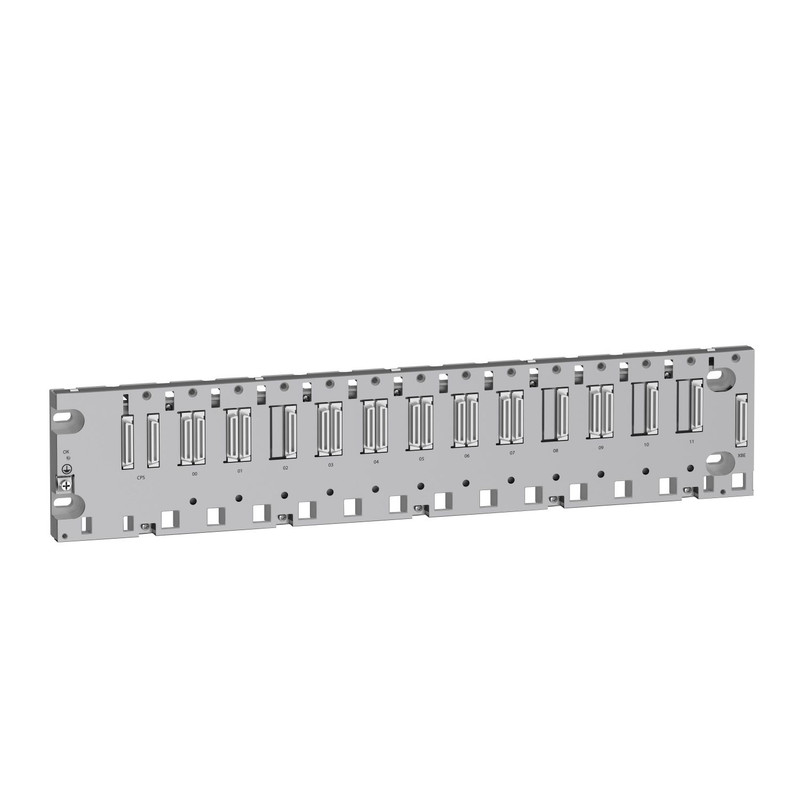 Schneider PLC Modicon M580_ ruggedized rack X80 - 12 slots - Ethernet backplane_ [BMEXBP1200H]