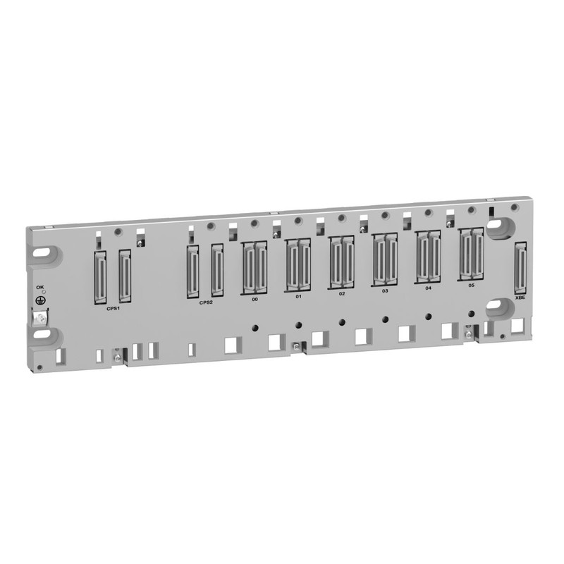 Schneider PLC Modicon M580_ rack X80 - 6 slots - Redundant PS - Ethernet backplane_ [BMEXBP0602H]