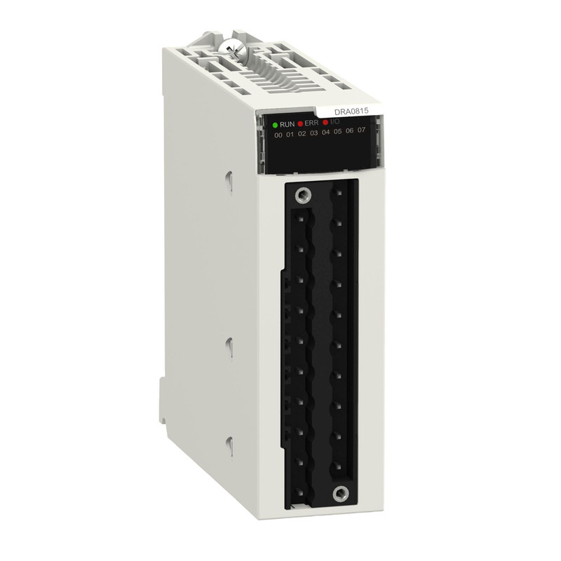 Schneider PLC Modicon M340_ discrete module X80 - 8 NO Type A - Isolated relays - 125 V DC/250 V AC_ [BMXDRA0815]