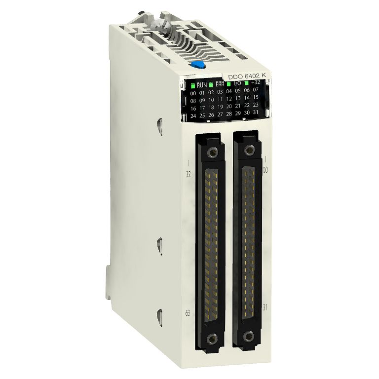 Schneider PLC Modicon M340_ discrete output module X80 - 64 outputs - solid state - 24 V DC positive_ [BMXDDO6402K]