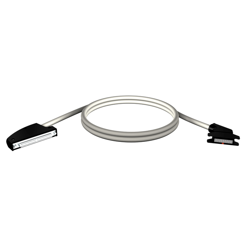 Schneider PLC Modicon M340_ cord set - 40-way terminal - 1 x HE10 connector - for M340 I/O - 1 m_ [BMXFCC101]