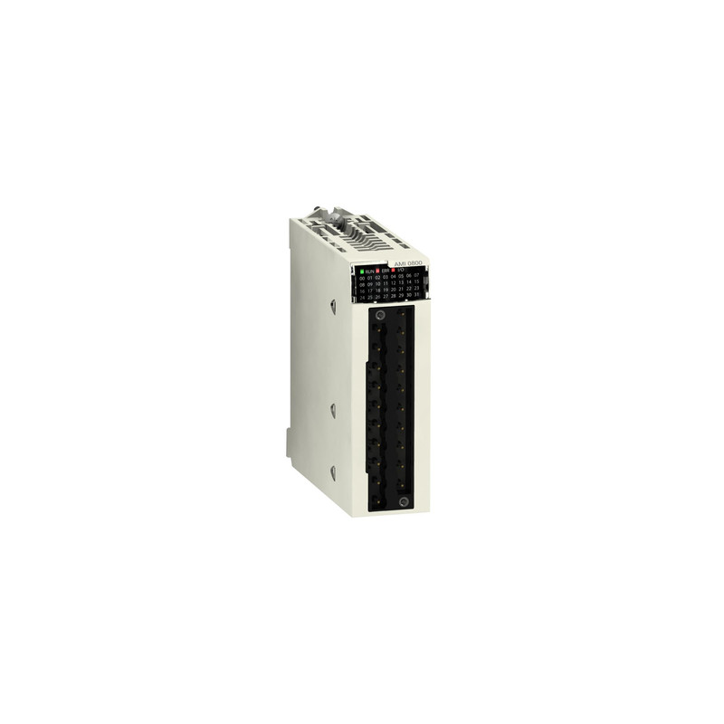 Schneider PLC Modicon M340_ isolated analog input module X80 - 8 inputs - high speed - severe_ [BMXAMI0810H]
