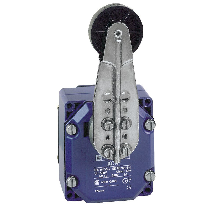 Schneider Sensors OsiSense XC Special_ limit switch XCR - thermoplastic spring return roller lever large - 2X(1NC+NO)_ [XCRB55]