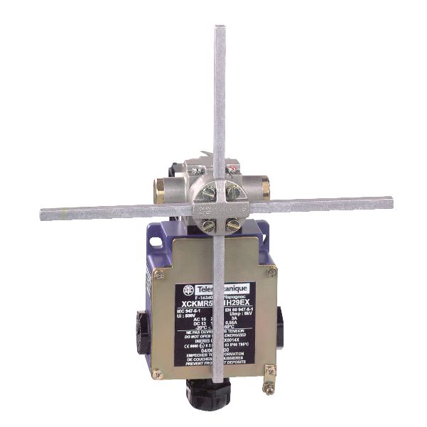 Schneider Sensors Osiswitch - ATEX D_ Limit switch, Limit switches XC Standard, XCKMR, square rod 6 mm crossed, 2 x (2 NC), ATEX/IECEx_ [XCKMR54D1H29EX]