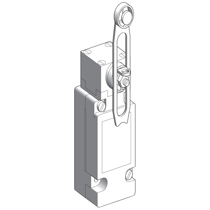 Schneider Sensors OsiSense XC Standard_ Limit switch, Limit switches XC Standard, XCKJ, thermoplastic plastic roller lever var. length, 1C/O, snap, Pg13_ [XCKJ110541]