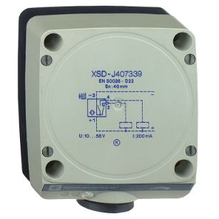 Schneider Sensors Osisense XS & XT_ inductive sensor XSD 80x80x40 - plastic - Sn60mm - 12..48VDC - terminals_ [XSDH607339H7]