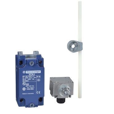 Schneider Sensors OsiSense XC Standard_ Limit switch, Limit switches XC Standard, XCKJ, thermoplastic round rod lever 6 mm, 1NC+1 NO, snap, M20_ [XCKJ10559H29]