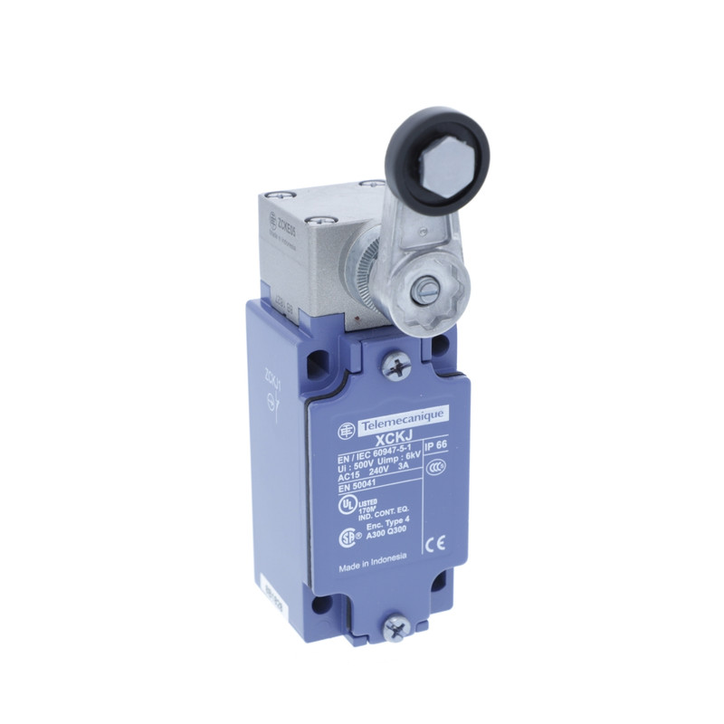 Schneider Sensors OsiSense XC_ Limit switch, Limit switches XC Standard, XCKJ, thermoplastic roller lever, 1NC+1 NO, snap action, Pg13_ [XCKJ10511]