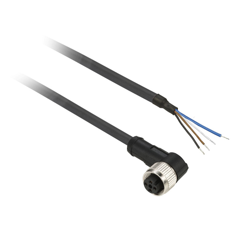 Schneider Sensors OsiSense XU_ pre-wired connectors XZ - elbowed female - M8 - 4 pins - cable PUR 10m_ [XZCP1041L10]