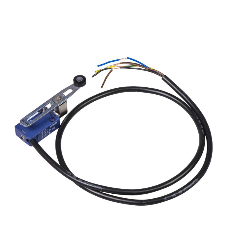 Schneider Sensors OsiSense XC Standard_ Limit switch, Limit switches XC Standard, XCMD, thermoplastic plastic roller lever var.length, 1NC+1 NO, slow, 1 m_ [XCMD2545L1]