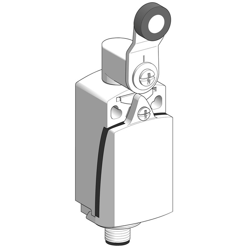Schneider Sensors OsiSense XC Standard_ Limit switch, Limit switches XC Standard, XCKD, thermoplastic roller lever, 1NC+1 NO, snap, M12_ [XCKD2118M12]