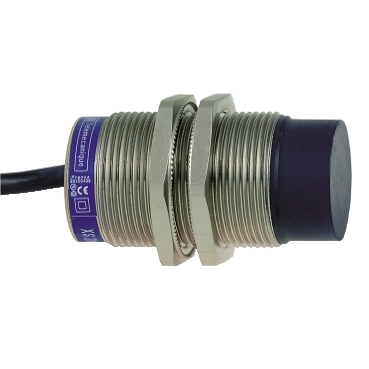 Schneider Sensors Osisense XS & XT_ Inductive proximity sensors XS, inductive sensor XS6 M30, L66mm, brass, Sn22mm, 12...48 VDC, cable 2 m_ [XS630B4PAL2]