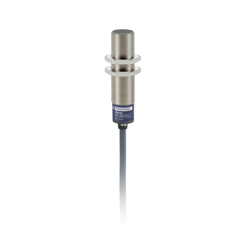 Schneider Sensors Osisense XS & XT_ capacitive sensor - XT1 - cylindrical M18 - brass - Sn 5mm - cable 2m_ [XT118B1FBL2]
