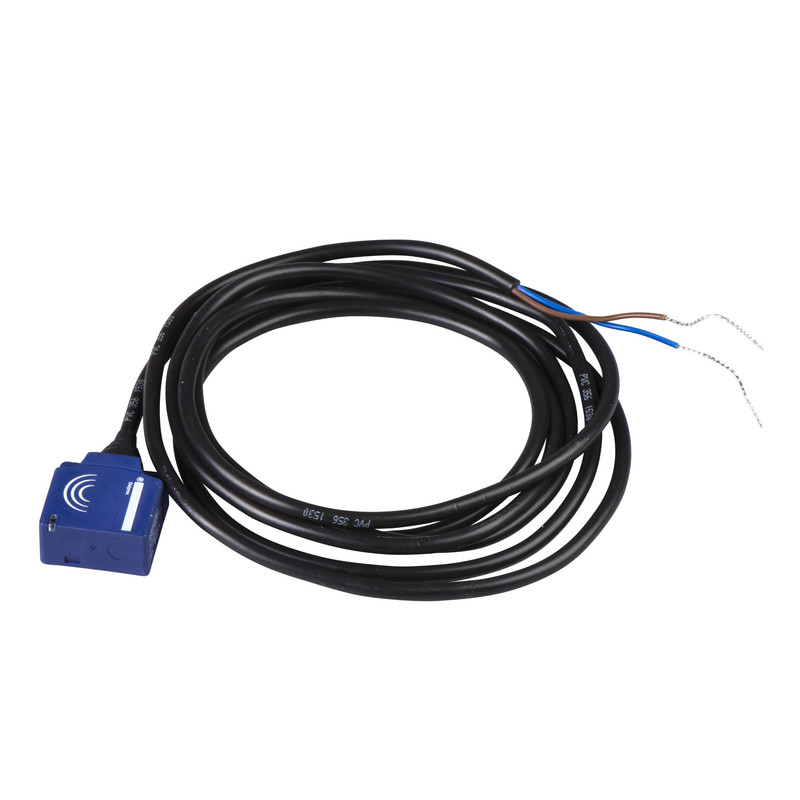 Schneider Sensors Osisense XS & XT_ Inductive proximity sensors XS, inductive sensor XS9 26x26x13, PBT, Sn10mm, 24 VDC, cable 2 m_ [XS9E111A1L2]
