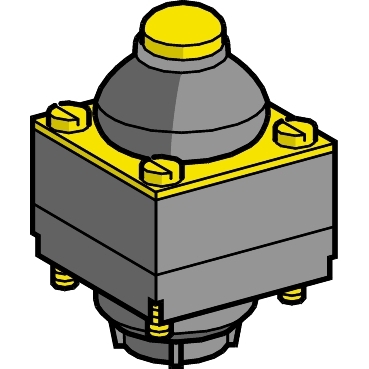 Schneider Sensors OsiSense XC Standard_ limit switch head ZCKD - metal end plunger with boot_ [ZCKD019]