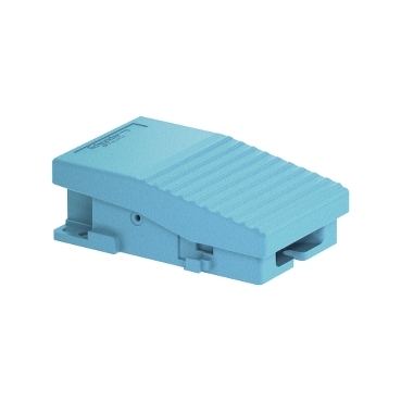 Schneider Signaling Preventa XPE_ Preventa XPE, Single foot switch, metal, blue, without cover, 1 NO + 1 NC_ [XPEM110]