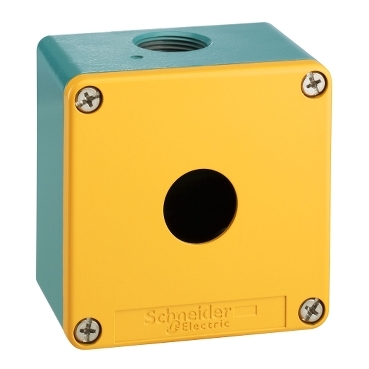 Schneider Signaling Harmony XAP, XB2 SL_ die-cast empty control station - XAPJ - Ø 22 - zinc alloy - 1 opening_ [XAPJ1201H29]