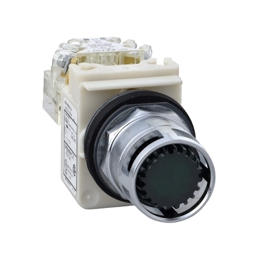 Schneider Signaling Harmony 9001K_ green illuminated pushbutton Ø 30 - flush spring return - 230 V - 1OC_ [9001K3L7GH13]