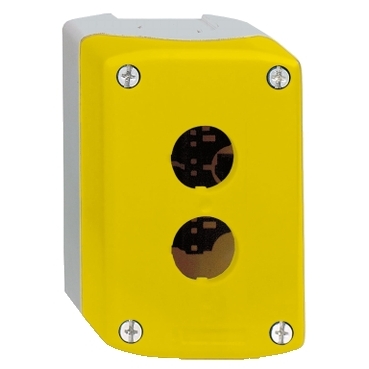 Schneider Signaling Harmony XALD, XALK_ Harmony XALD, XALK, Empty control station, plastic, yellow, 1 cut-out, unmarked, UL/CSA certified_ [XALK02]