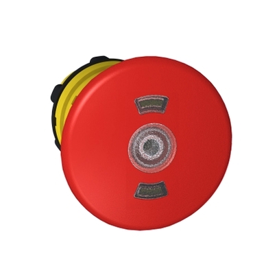 Schneider Signaling Harmony XB5_ red Ø40 illum Emergency stop pushbutton head Ø22 trigger and latching_ [ZB5AT8643M]