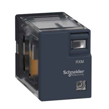 Schneider Signaling Zelio Relay_ Miniature plug-in relay, 3 A, 4 CO, without LED, 24 V DC_ [RXM4LB1BD]