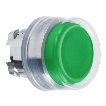 Schneider Signaling Harmony XB4_ green projecting pushbutton head Ø22 spring return unmarked_ [ZB4BP3]