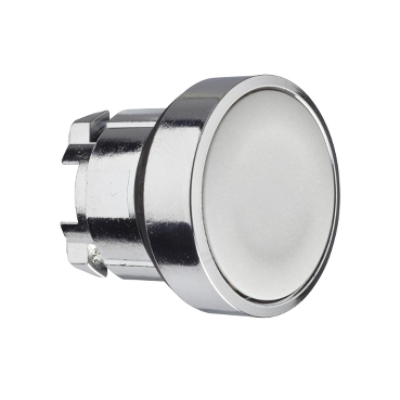 Schneider Signaling Harmony XB4_ grey flush pushbutton head Ø22 spring return unmarked_ [ZB4BA8]