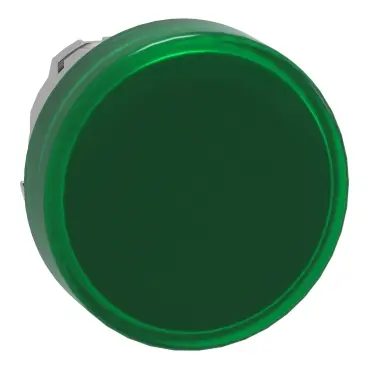 Schneider Signaling Harmony XB4_ green pilot light head Ø22 with plain lens for integral LED_ [ZB4BV033]