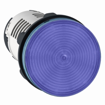 Schneider Signaling Harmony XB7_ Monolithic pilot light, plastic, blue, Ø22, integral LED, 110...120 V AC_ [XB7EV06GP]