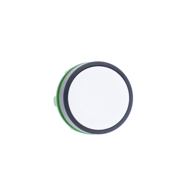 Schneider Signaling Harmony XB5_ white flush pushbutton head Ø22 spring return unmarked_ [ZB5AA1]