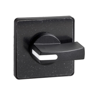 Schneider Signaling Harmony K1, K2_ operating head 45 x 45 mm - black color - black handle - blank for engraving_ [KAG3H]