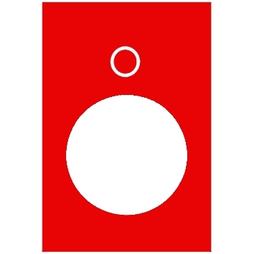 Schneider Signaling Harmony XAC_ legend - 30 x 40 mm - red - 0_ [ZB2BY2931]