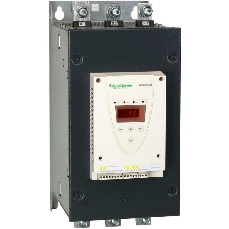 Schneider Soft Starter Altistart 22_ softStarter-ATS22-control110V-power208V(60hp)/230V(75hp)/460V(150hp)/575V(200hp)_ [ATS22C21S6U]