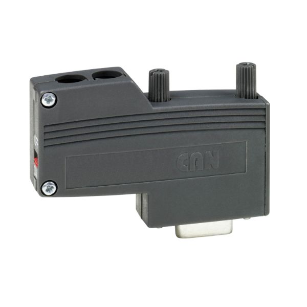 Schneider VFD CANopen_ CANopen female SUB-D9 connector - straight_ [VW3CANKCDF180T]