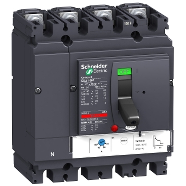 Schneider Breaker Compact NSX_ circuit Breaker Compact NSX100F - TMD - 100 A - 4 poles 3d_ [LV429640]