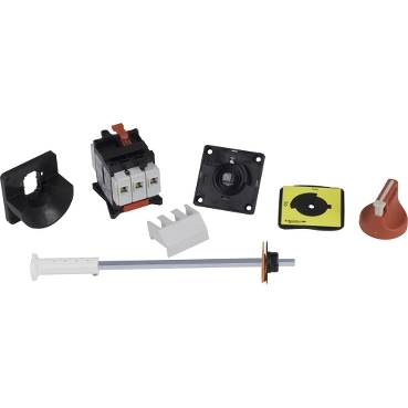 Schneider Breaker TeSys Mini-Vario, VARIO_ TeSys Vario - emergency stop switch disconnector - 32 A - back of enclosure_ [VCCF1]